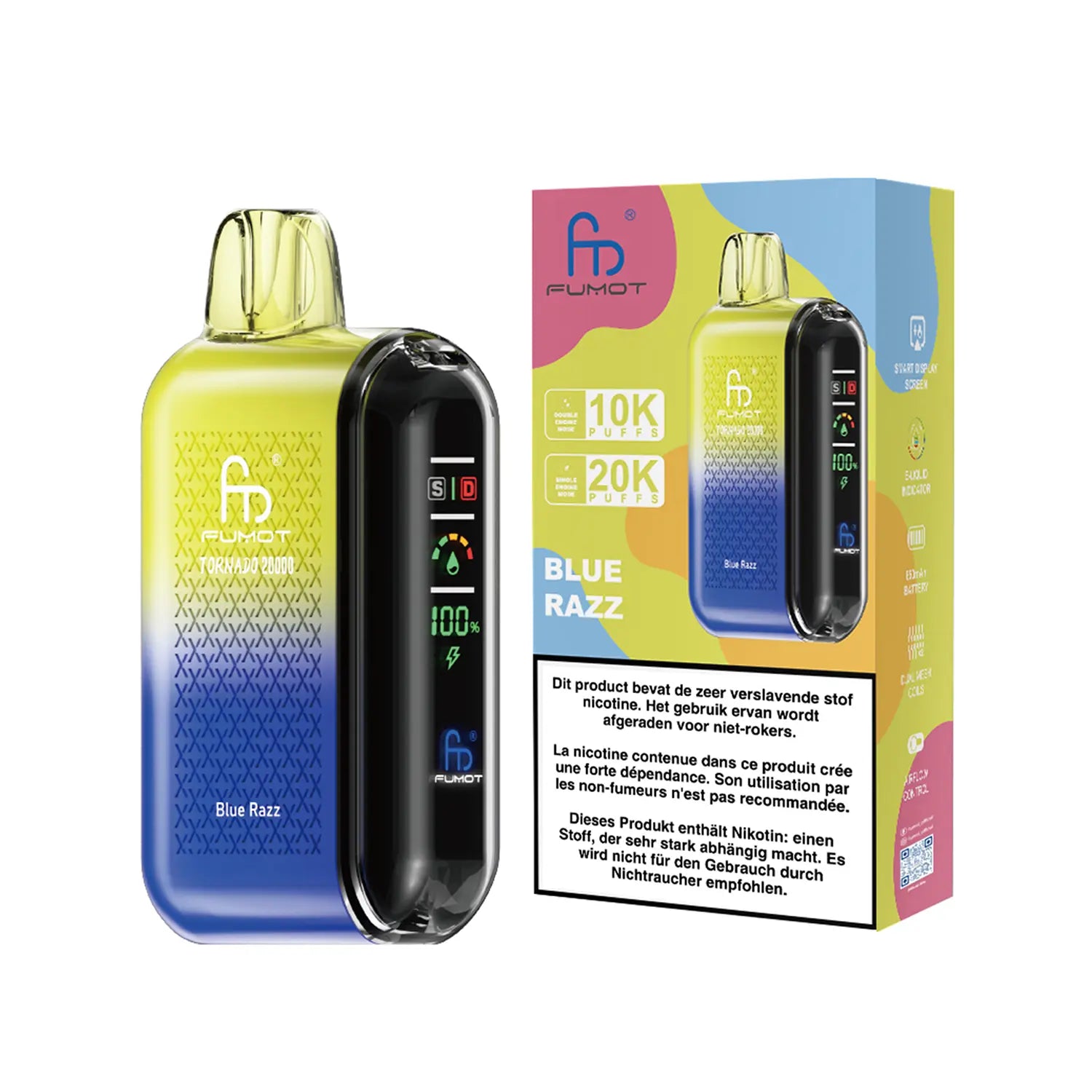 Fumot Tornado Vape 20000 - Blue Razz