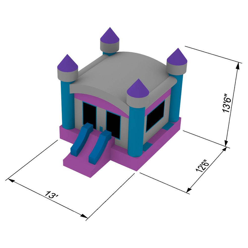 Cloud 9 Princess Bounce House - Commercial Grade Inflatable Bouncer