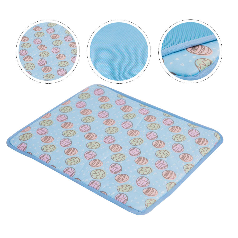 Frcolor Cooling Dog Mat Pet Pad Summer Mats Sleeping Pads Cushion Rest Doghouse Blanket Rabbit Kennel Bed Self