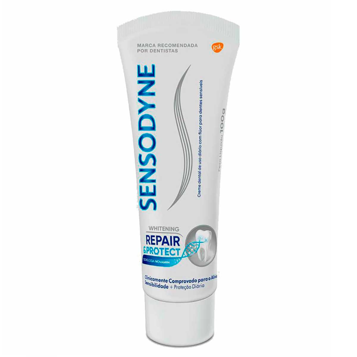 Sensodyne Repair & Protect Whitening Creme Dental tecnologia NovaMin 100g