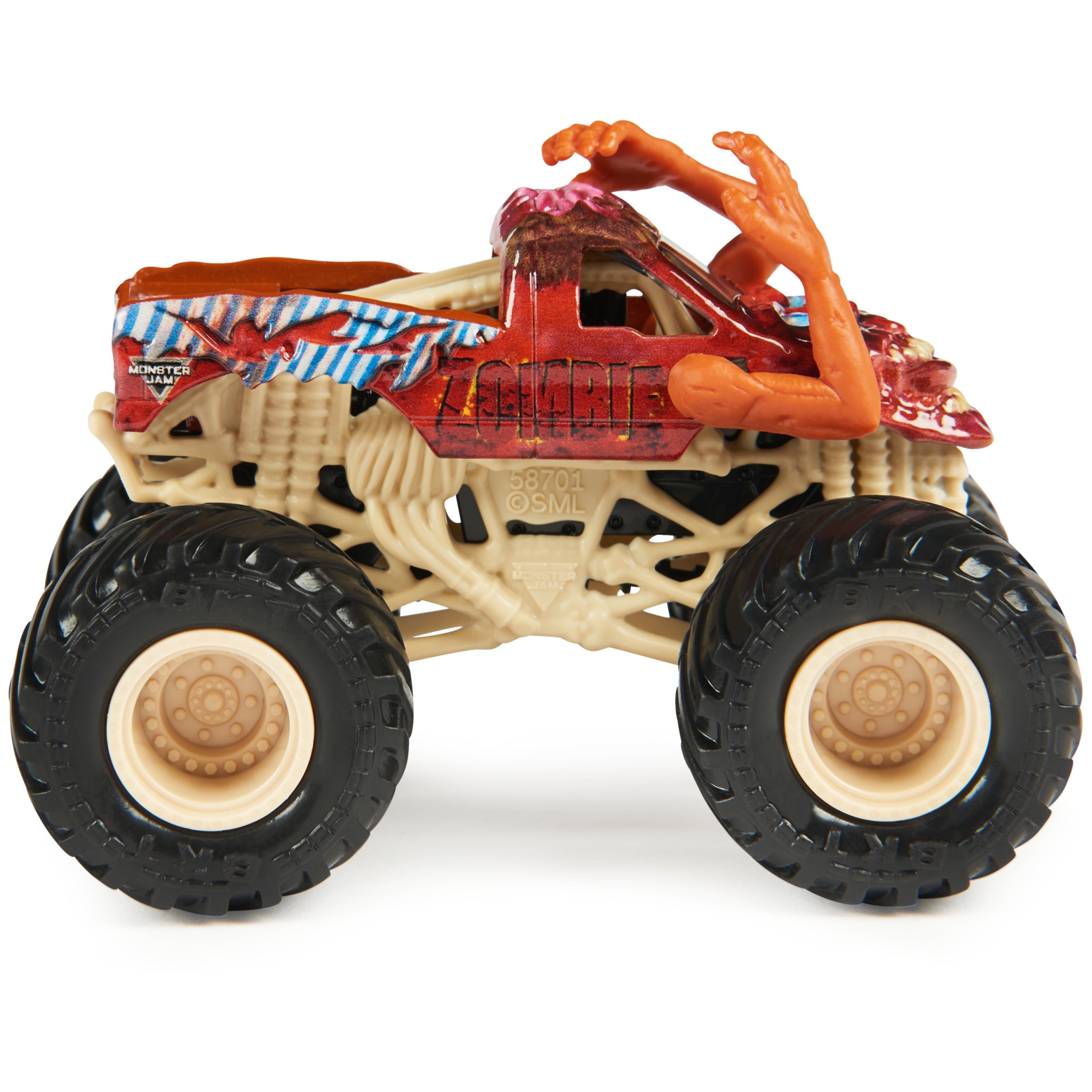 Monster Jam， Zombie Vs. Zombie 1:64 Scale Die-Cast Monster Trucks