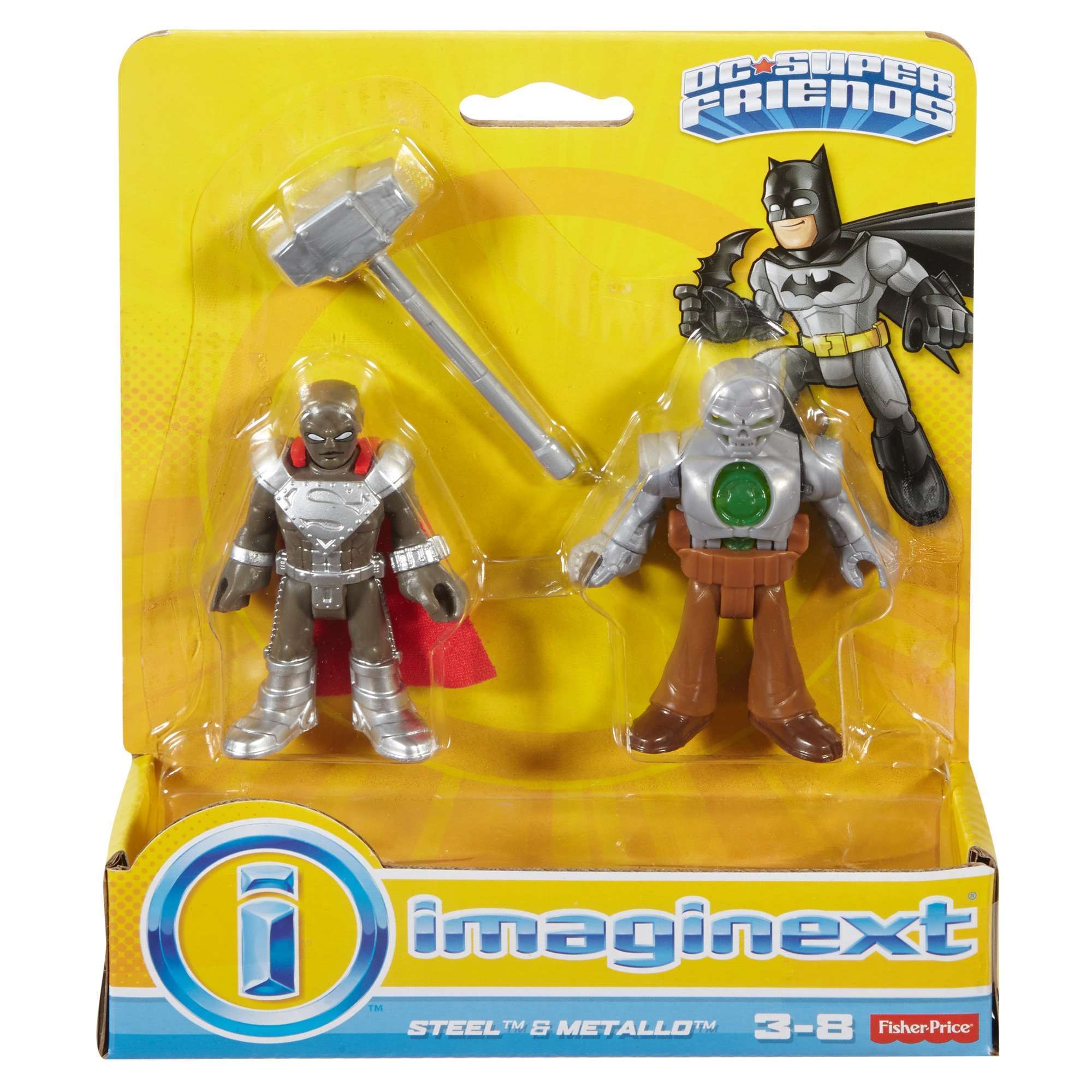 Imaginext DC Super Friends Steel and Metallo