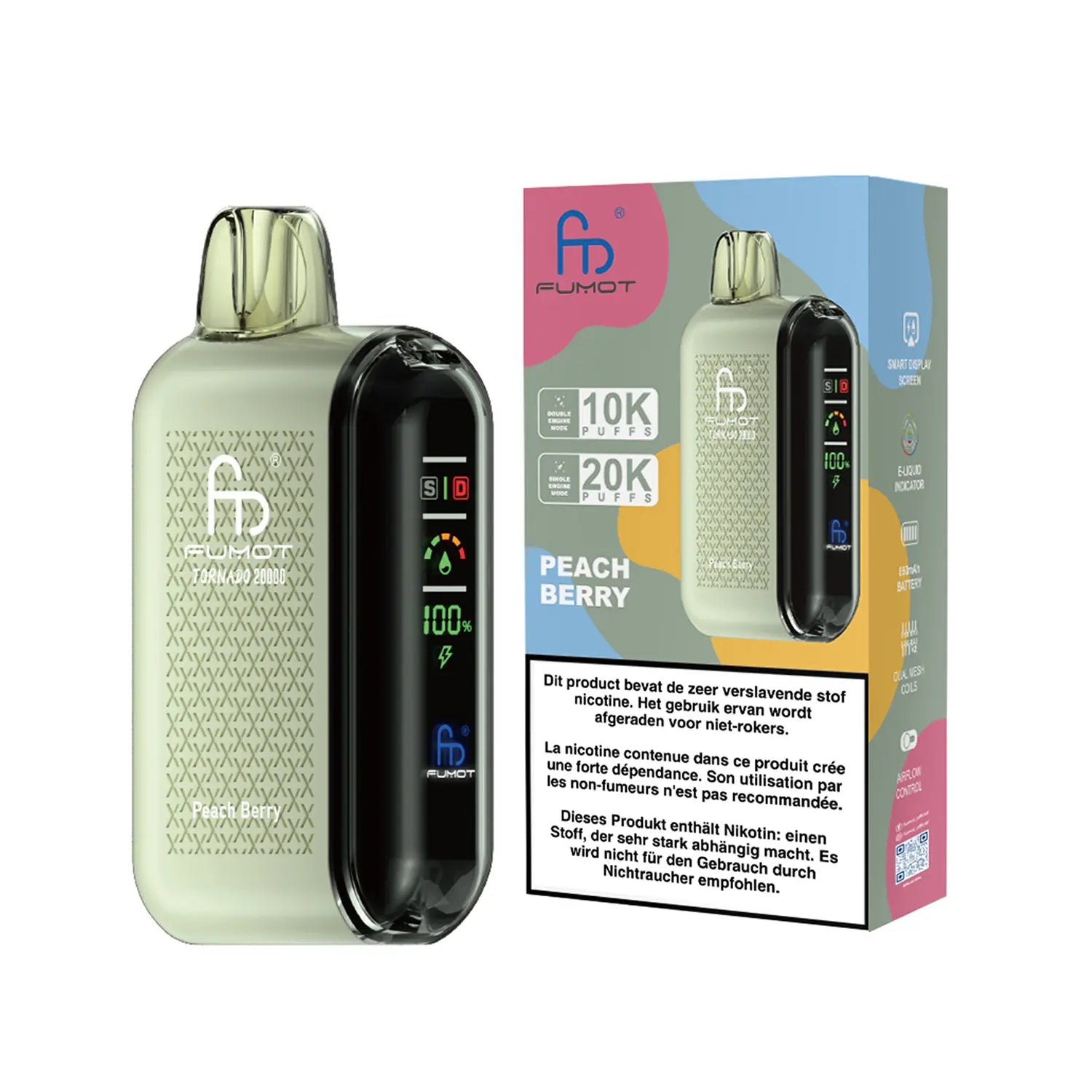Fumot Tornado Vape 20000 - Peach Berry