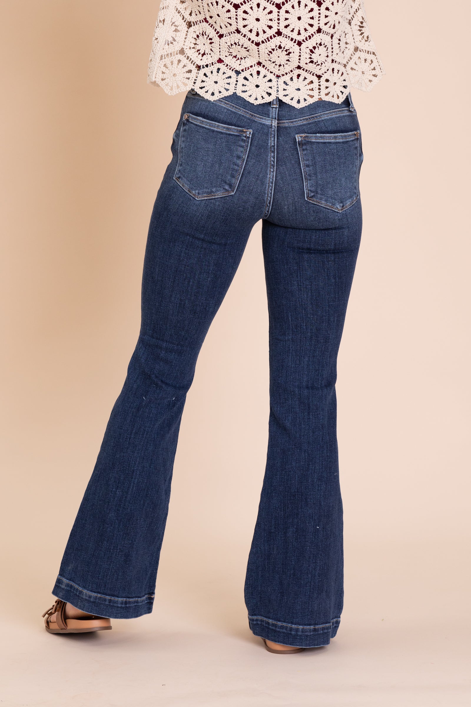 Judy Blue Dark Wash Trouser Flare Jean