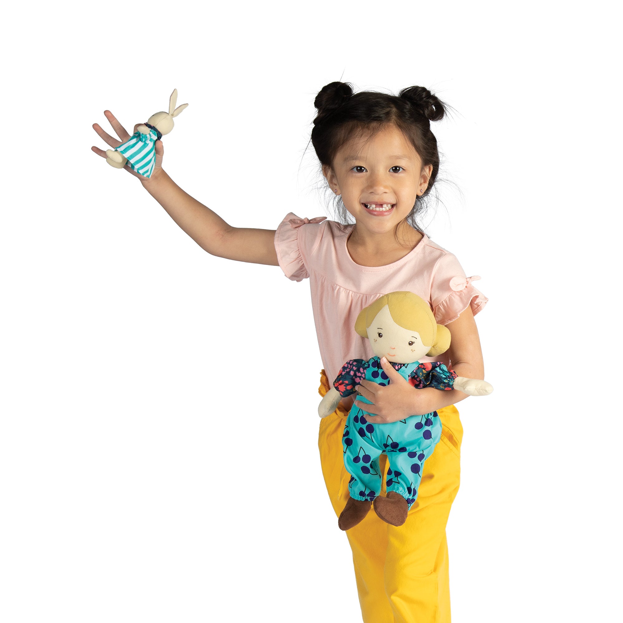 Manhattan Toy Playdate Friends Ollie Machine Washable and Dryer Safe 14 Inch Doll with Companion Stuffed Animal