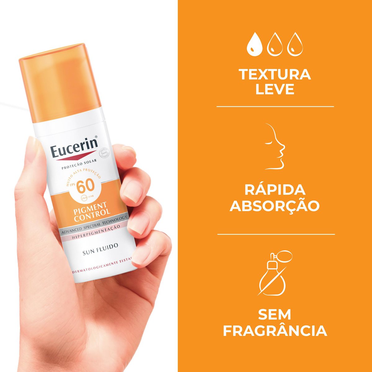 Creme Facial FPS 60 Eucerin Sun Pigment Control 50ml