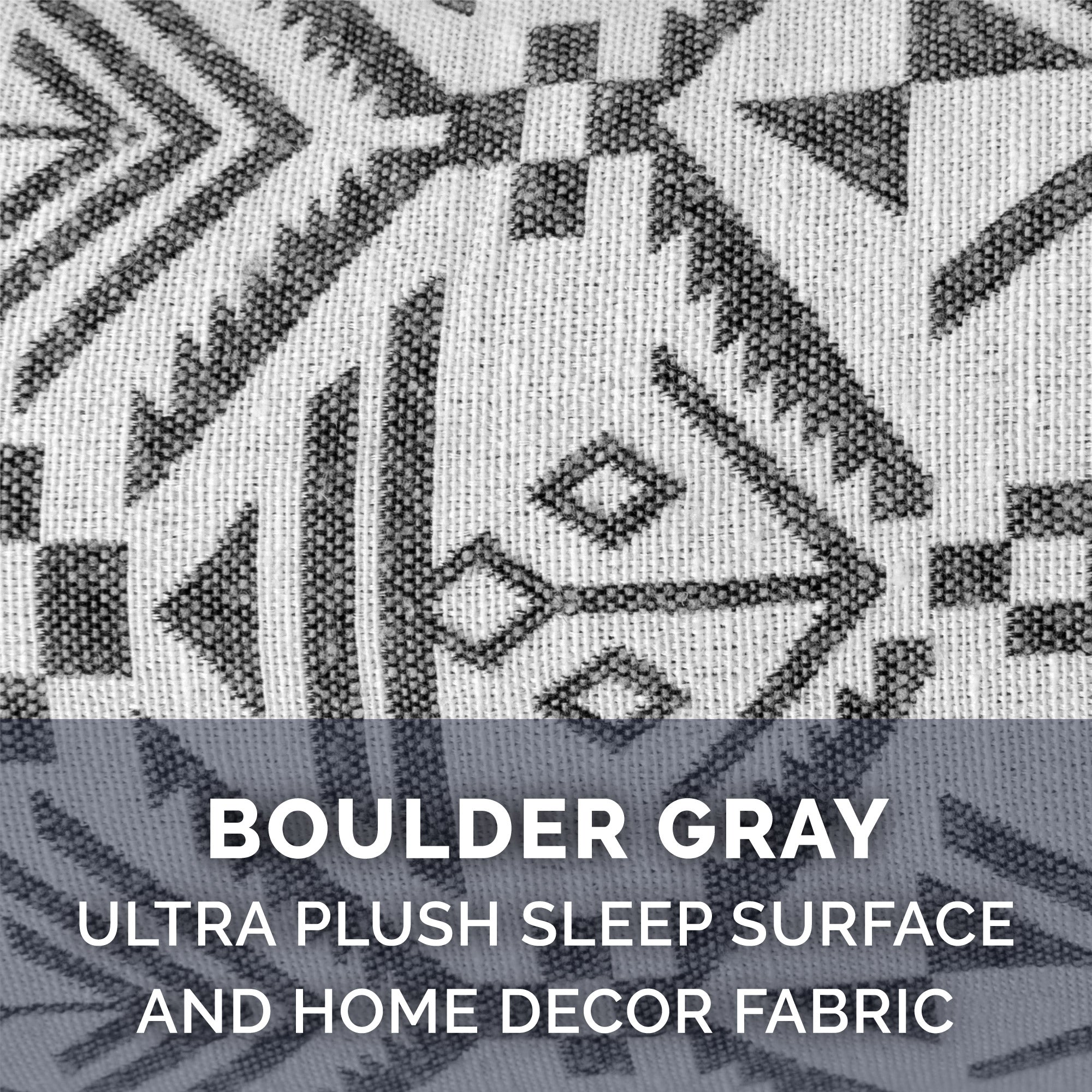 FurHaven | Orthopedic Southwest Kilim Sofa Pet Bed for Dogs and Cats， Boulder Gray， Jumbo Plus