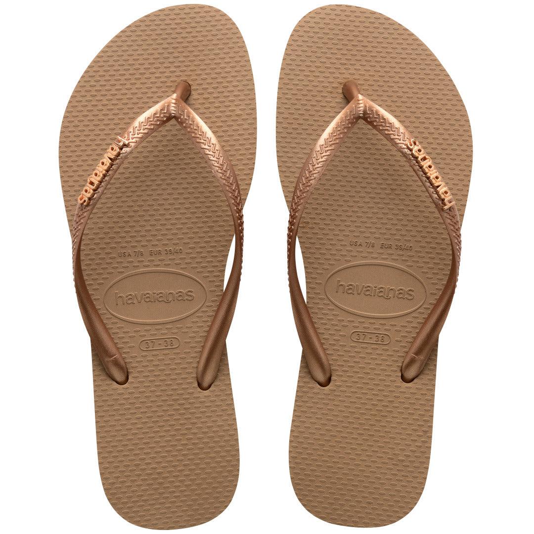 Chinelo Havaianas Slim Logo Metallic