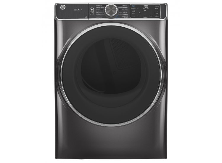 GE 7.8 Cu. Ft. Diamond Grey Smart Front Load Gas Dryer With Steam And Sanitize Cycle