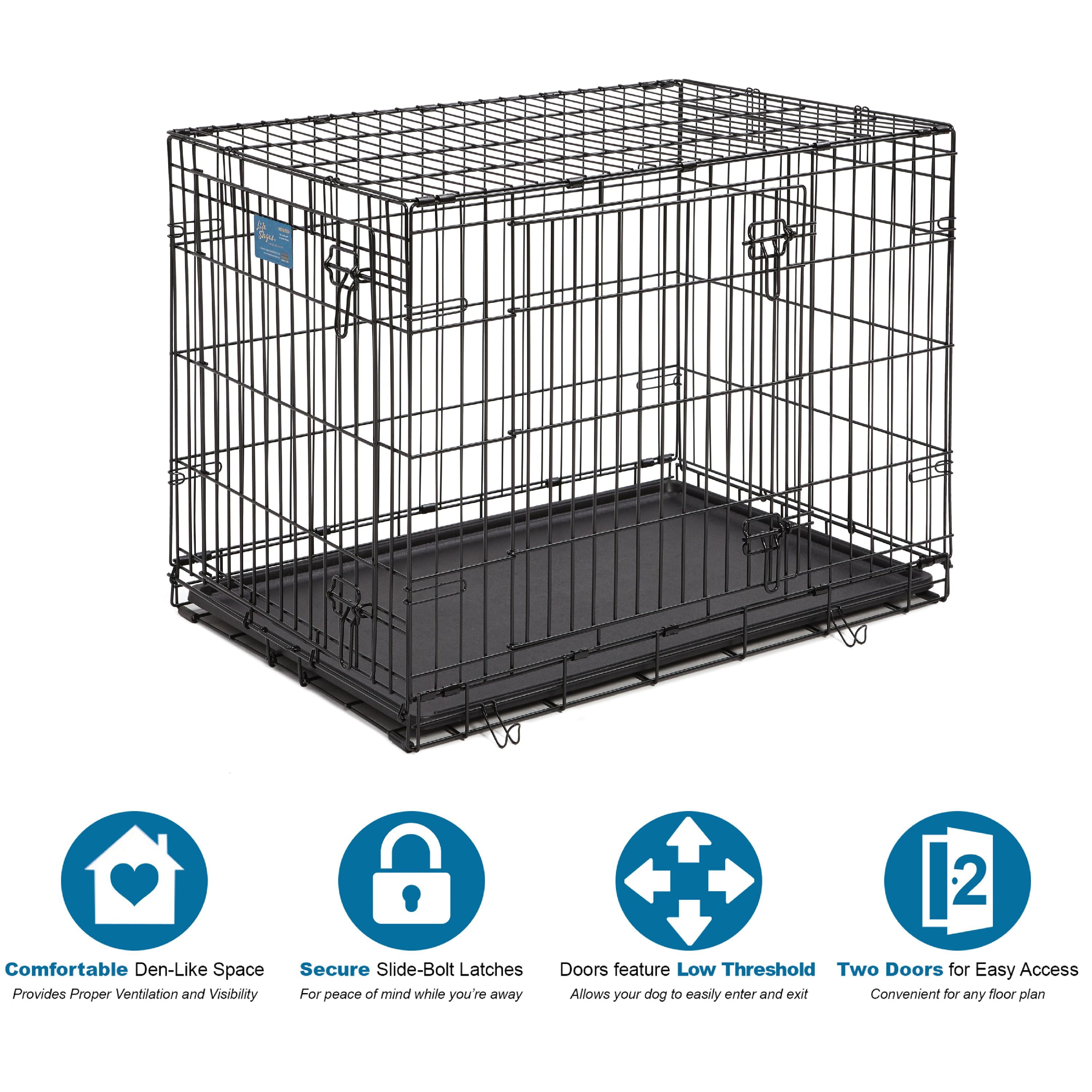 MIDWEST LIFE STAGE DBLE DOOR CRATE 36IN