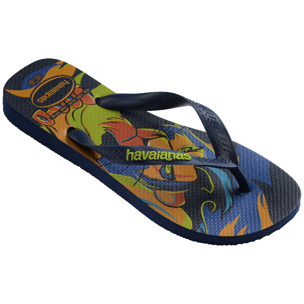 Chinelo Havaianas Top Disney Classicos Rei Leão Marinho