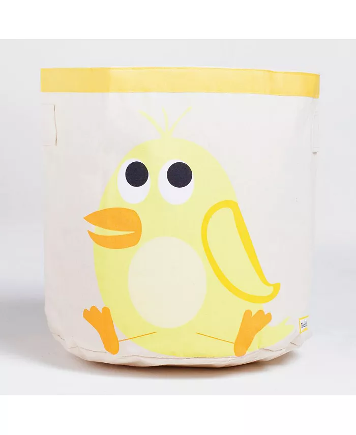 RocketBaby Cylindrical Cotton Canvas Storage Bin Nathan the Chick