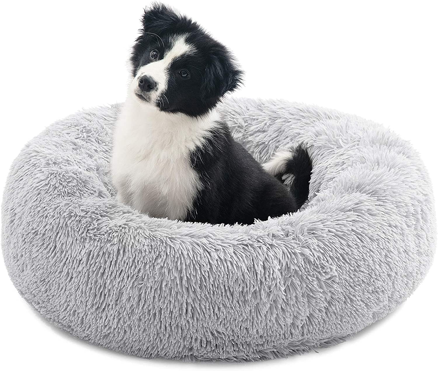 Nisrada Cat Beds for Indoor Cats，20 inch Dog Bed for Small Melium Large Dogs， Washable-Round Pet Bed for Puppy and Kitten with Slip-Resistant Bottom