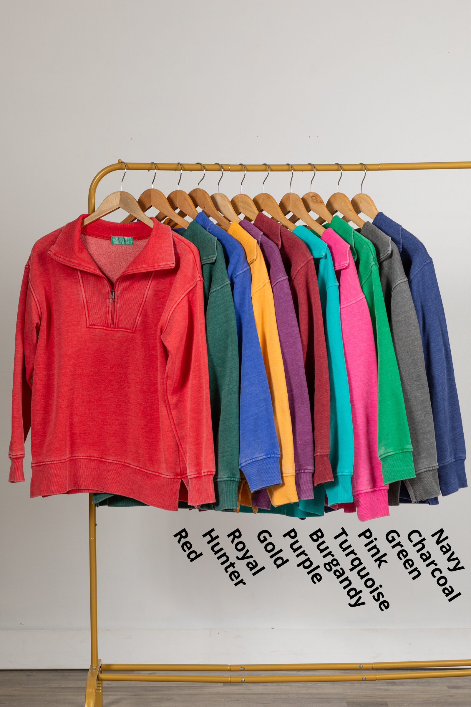 Cozy Campfire 1/4 Zip Pigment Dyed Pullover