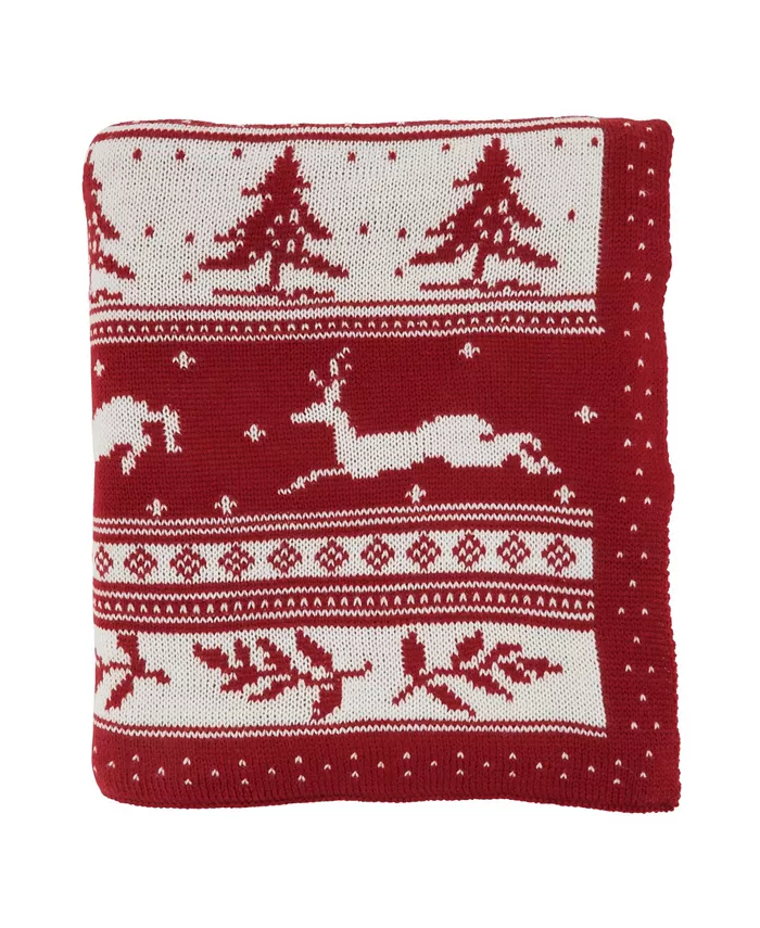 Saro Lifestyle Knit Throw Blanket， 60