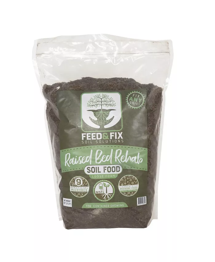 OrganiLock Raised Bed Rehab Potting Garden Soil For Growing， 10 Pound Bag