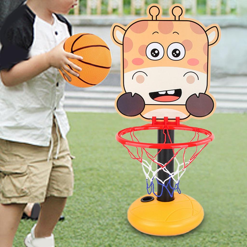 Adjustable Basketball Hoop Stand Sports Boys And Girls ， Deer， Max Height: 45.47inch