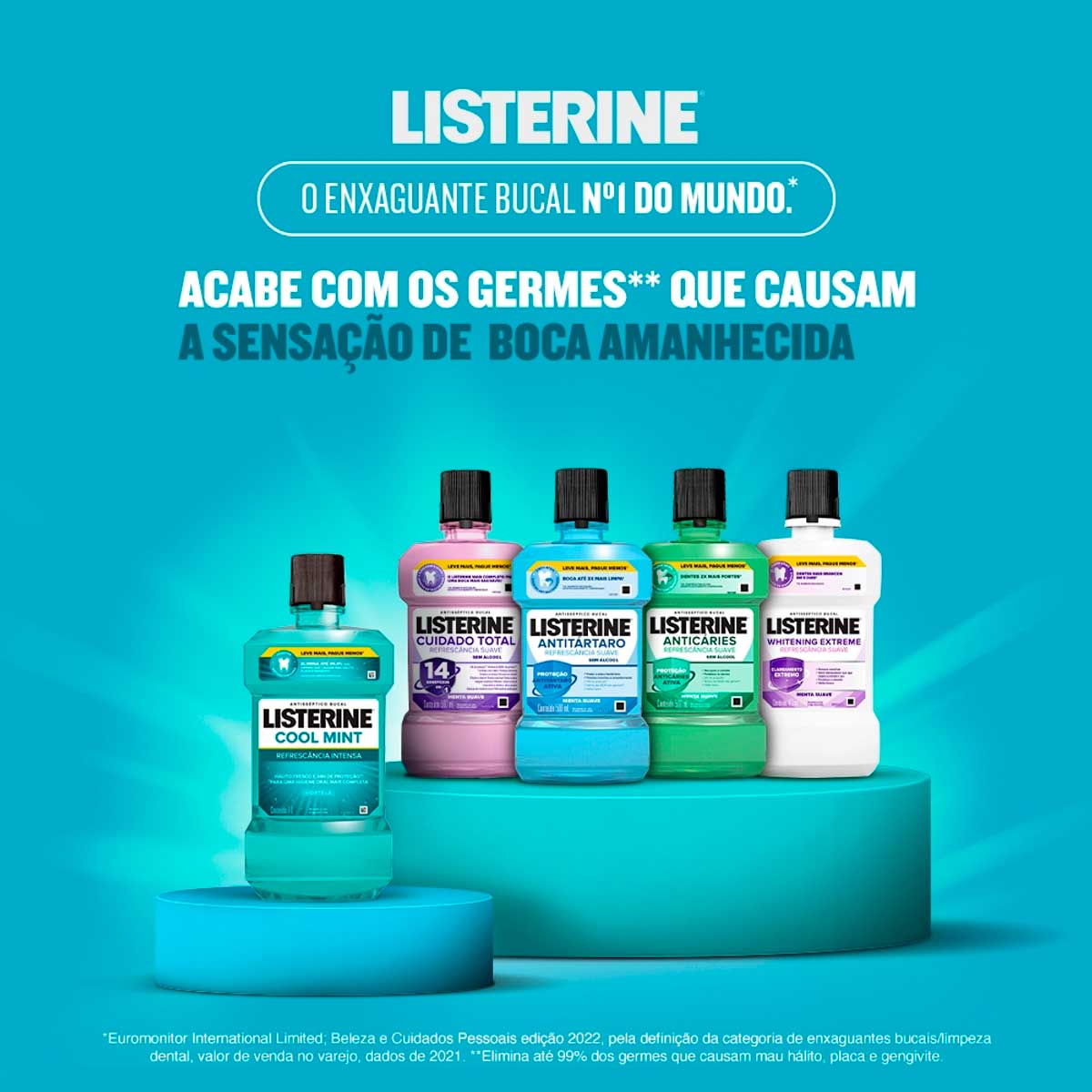 Enxaguante Bucal Hortela Listerine Cool Mint Frasco 1l Leve Mais Pague Menos
