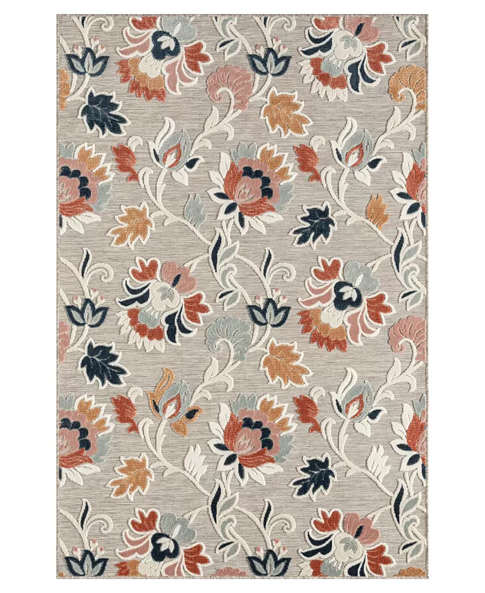 LR Home Vance VERND82105 5' x 7' Outdoor Area Rug