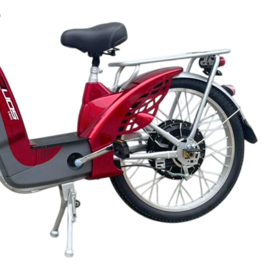 Bicicleta Elétrica E-Maxx Duos 800W Entrada USB Alarme e Seta cor Cereja