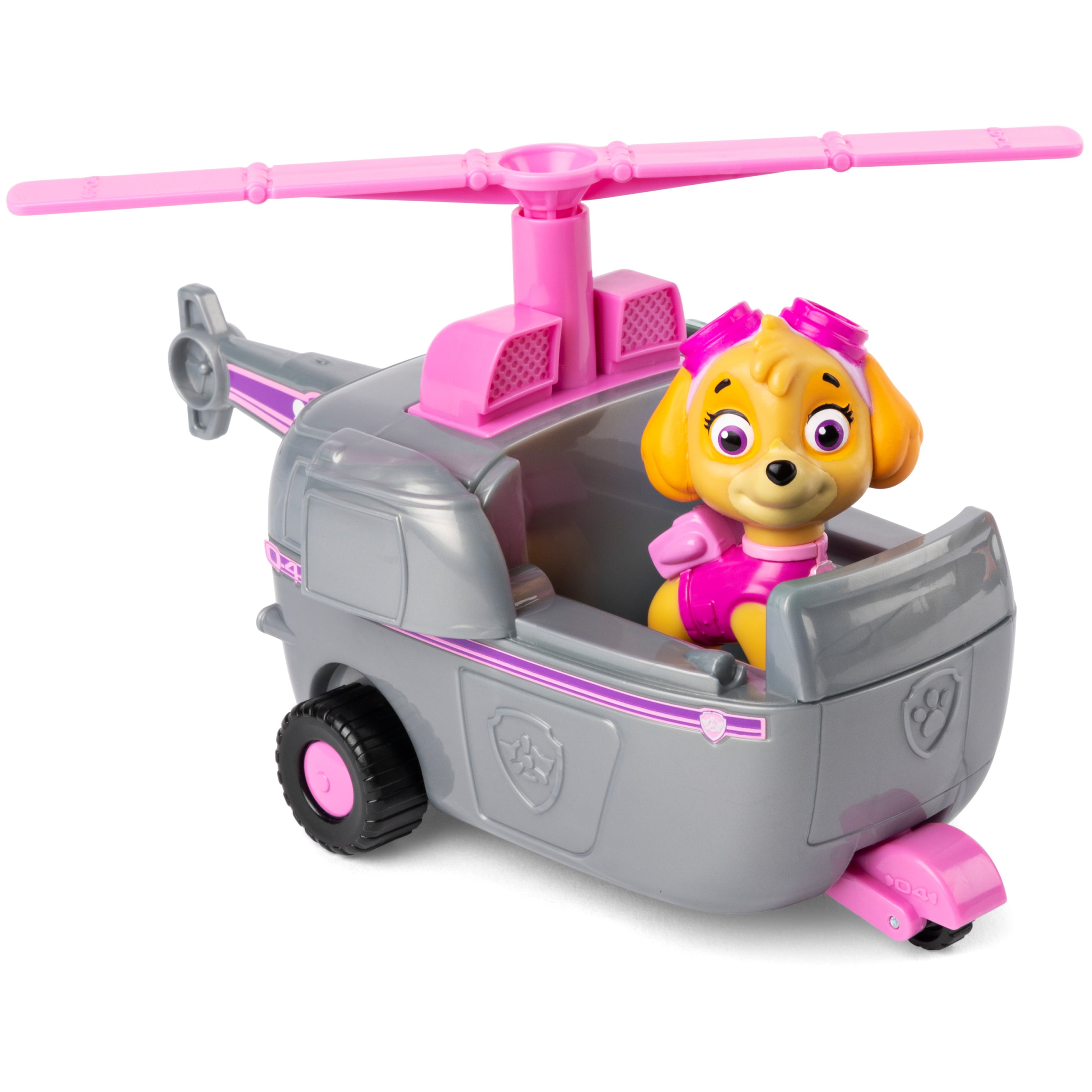 PAW Patrol， Skye’s Helicopter Vehicle with Collectible Figure， for Kids Aged 3 and Up