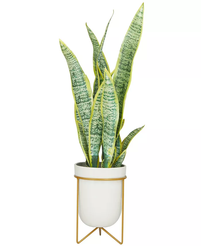 Novogratz Collection Traditional Snake Artificial Plant， 25