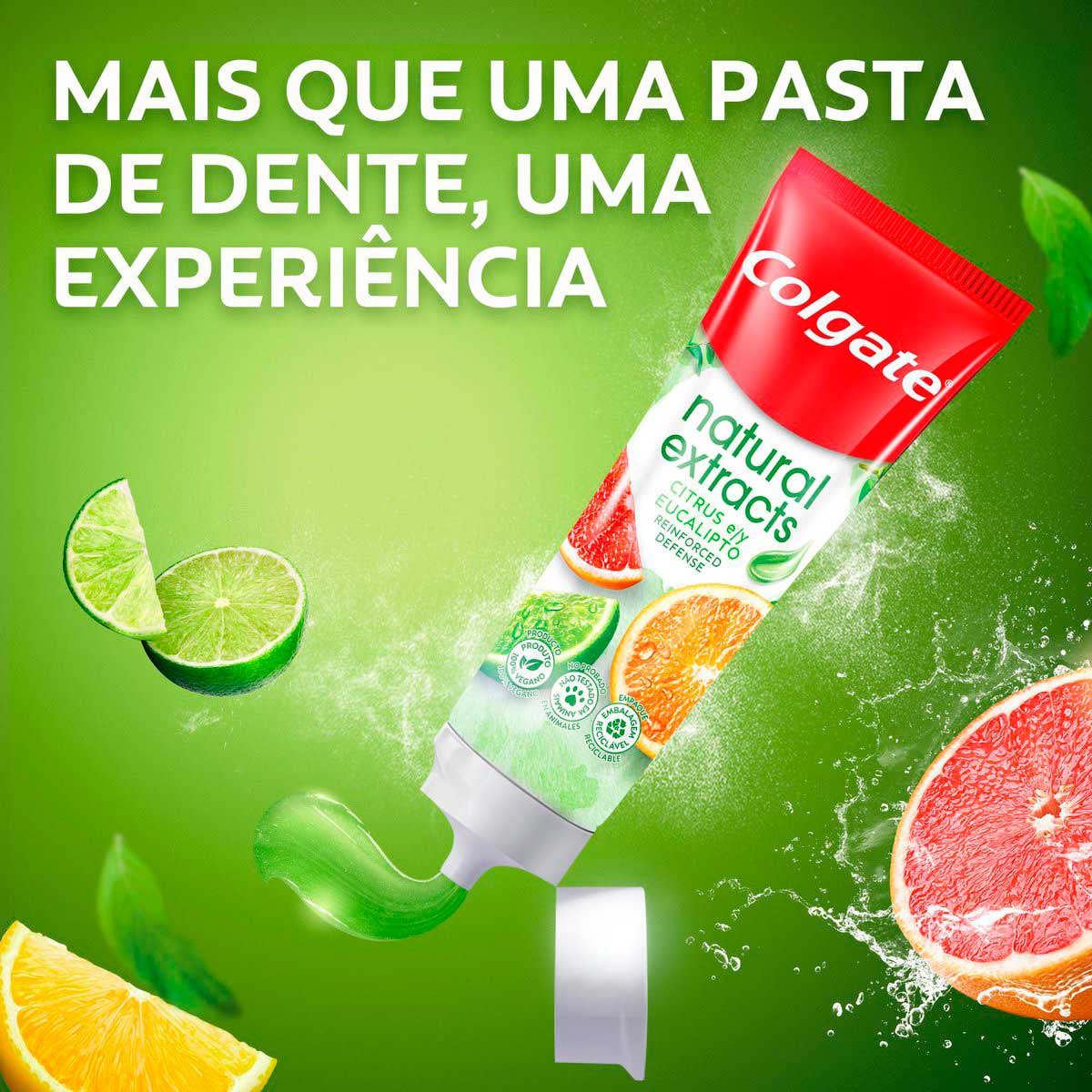 Creme Dental Colgate Natural Extracts Citrus e Eucalipto 140g