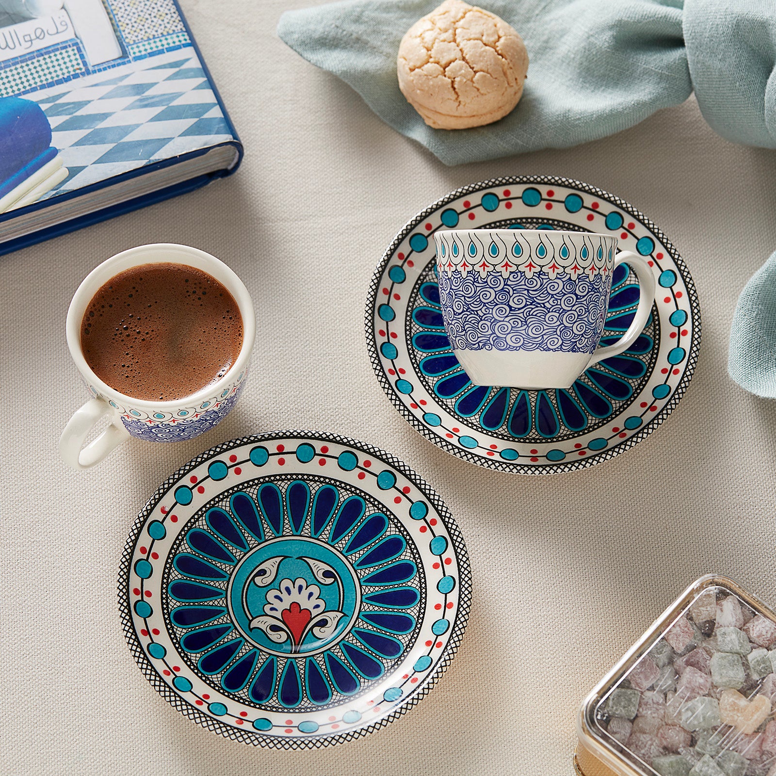 Karaca Mai Selcuklu Series 2 Person Coffee Cup Set  153.03.07.9018