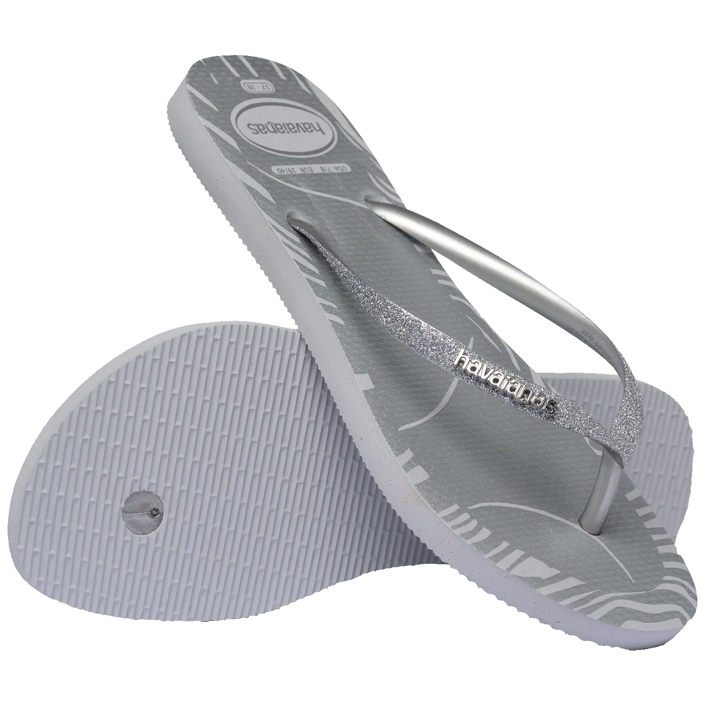 Chinelo Havaianas Slim Glitter Edge