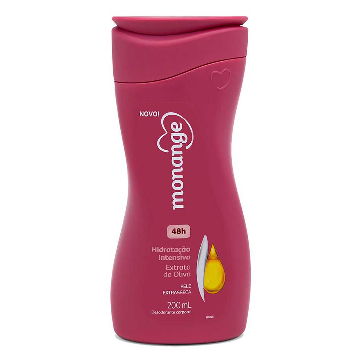 Hidratante Desodorante Monange Hidratacao Intensiva Extrato de Oliva 200ml
