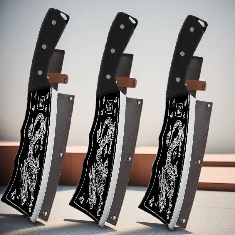 (Promoção Compre 1, Leve 2) Cutelo Japonês Shenlong™ em Aço Inoxidável  / Robusto, Afiado e Durável como Nenhum Outro!