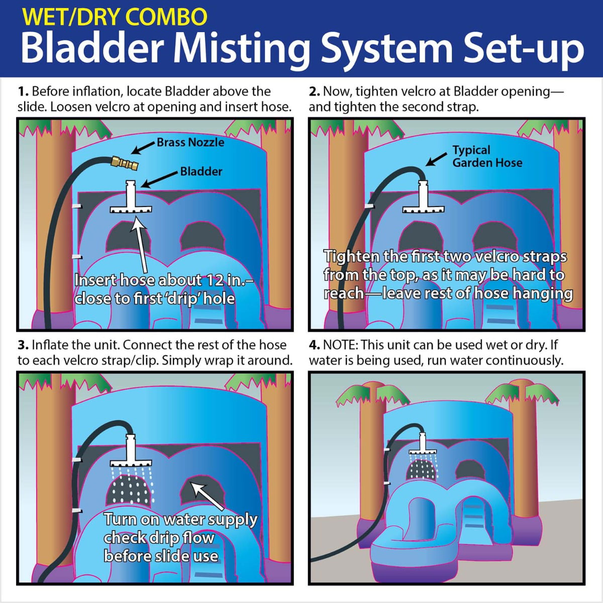 TentandTable Rainbow Commercial Inflatable Trio