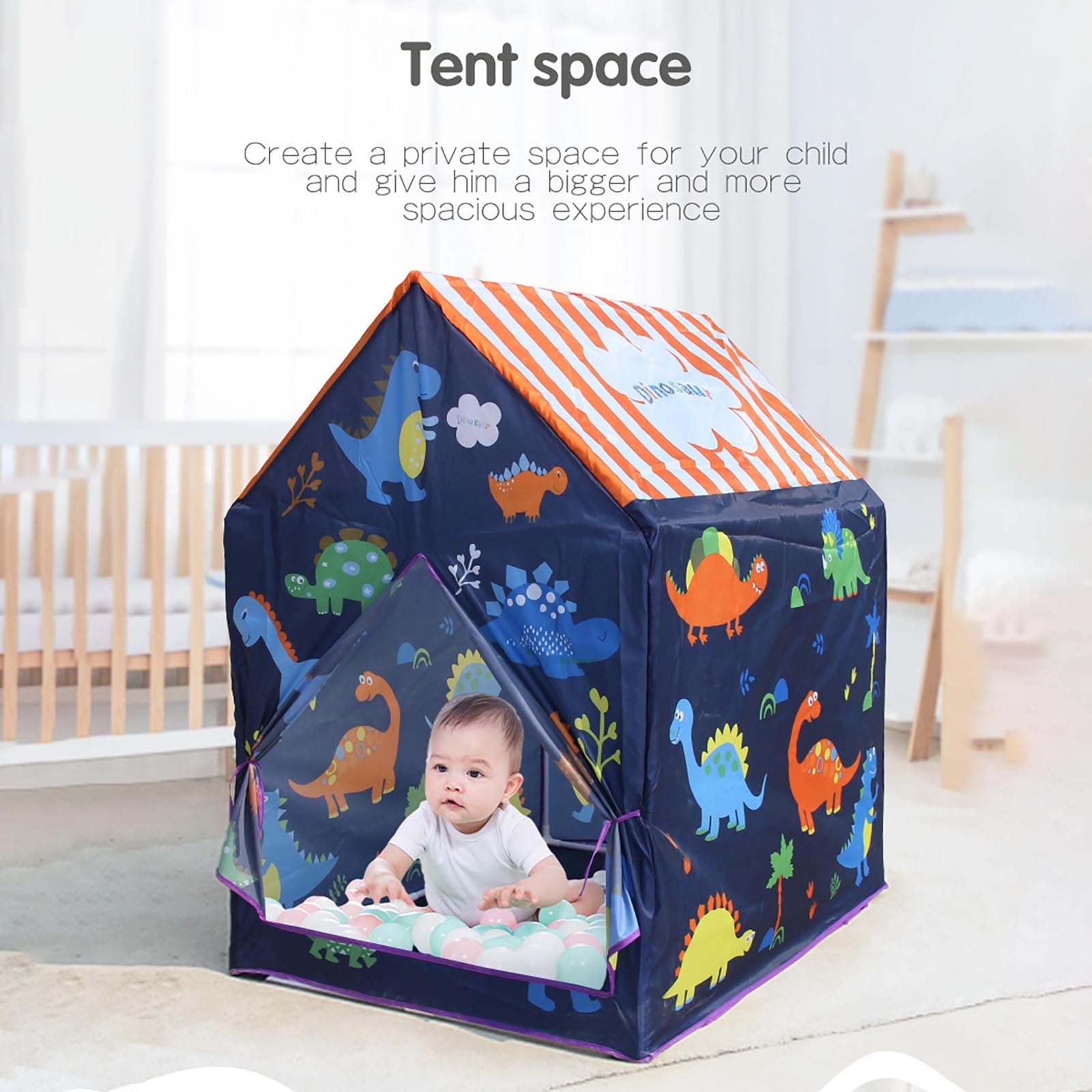 Fridja Dinosaur Children's DIY Tent Play Tent Kids Pretend Playhouse