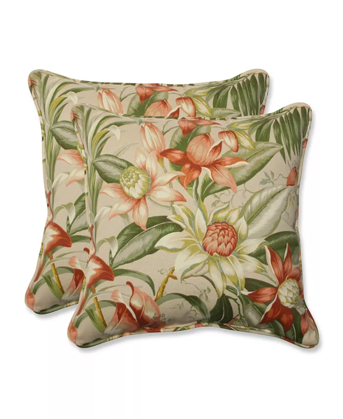 Pillow Perfect Botanical Glow Tiger Stripe 18.5