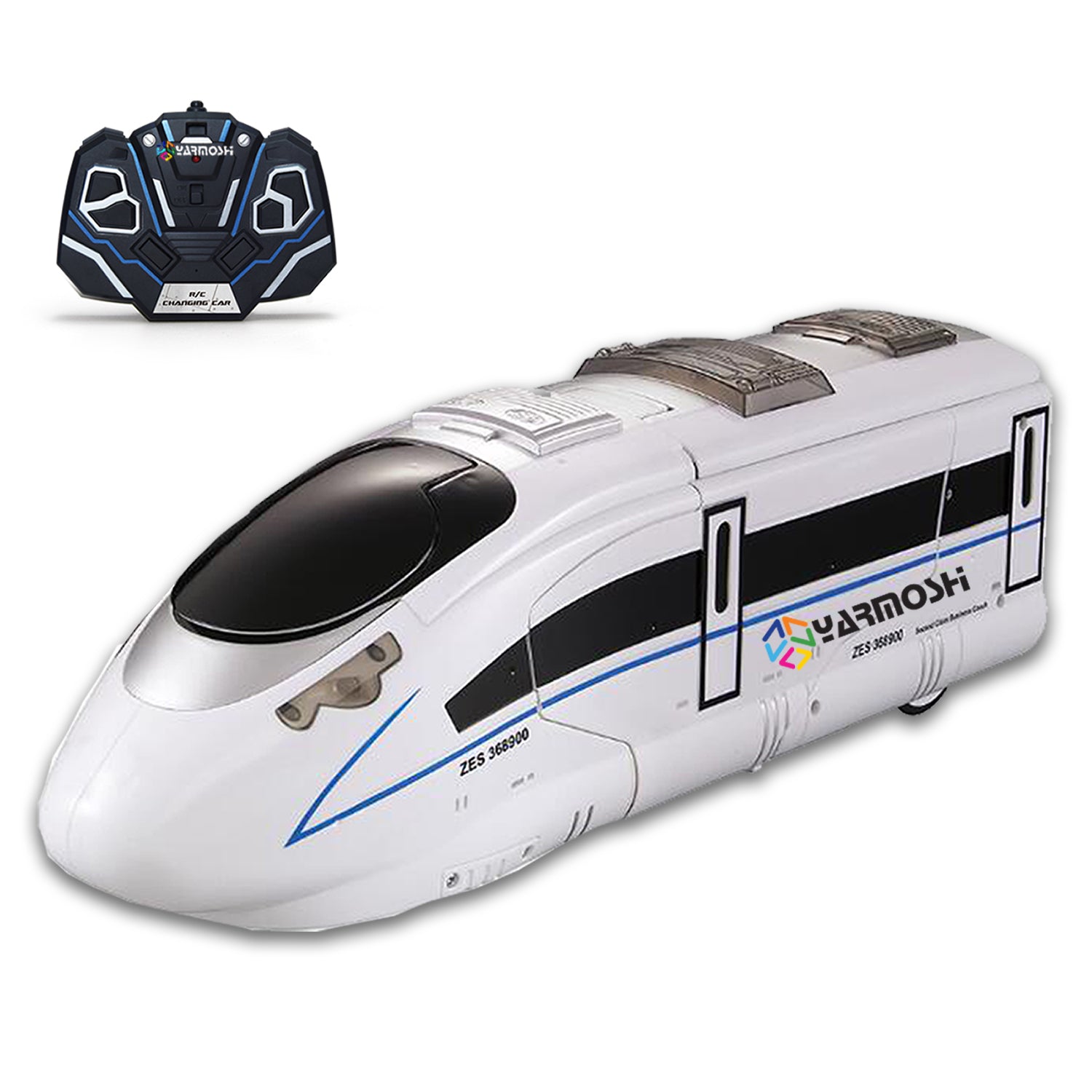 Yarmoshi Bullet Train High Speed Locomotive Robot Modern Voice Controlled Remote Control Gift for Kids Age 5+