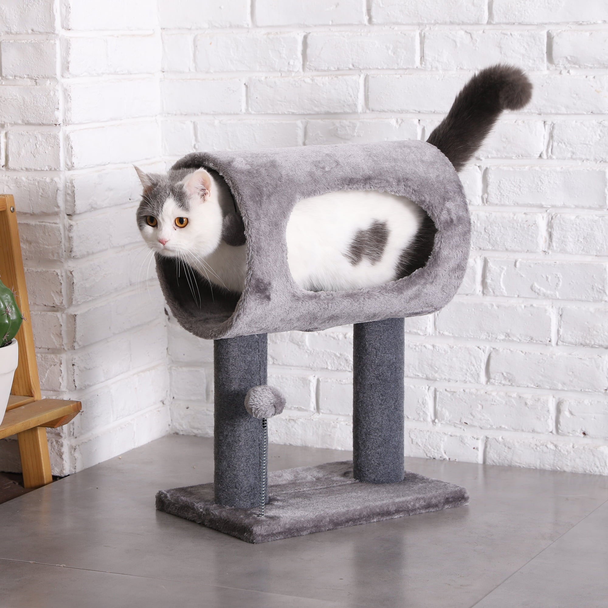 Cat Craft Tunnel Cat Bed， Gray