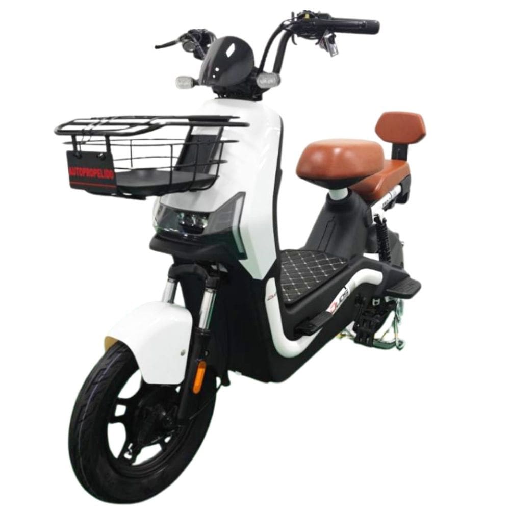 Bicicleta Scooter Elétrica 800W Eko-7 Alarme Entrada USB Duos Branca