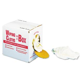 General Supply Multipurpose Reusable Cotton Wiping Cloths in White (5 lbs.Box) UFSN205CW05