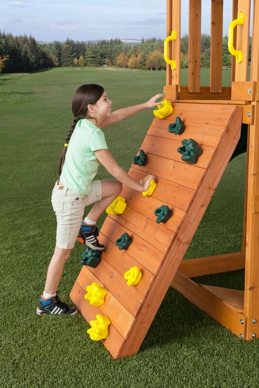 Creative Cedar Designs Playset Climbing Rocks (set of 4)- Green， Yellow， Blue and Red