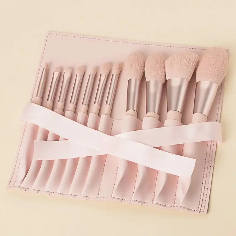 Hot Sale Private Label 11 Piece Blush Powder Foundation Makeup Brush Set