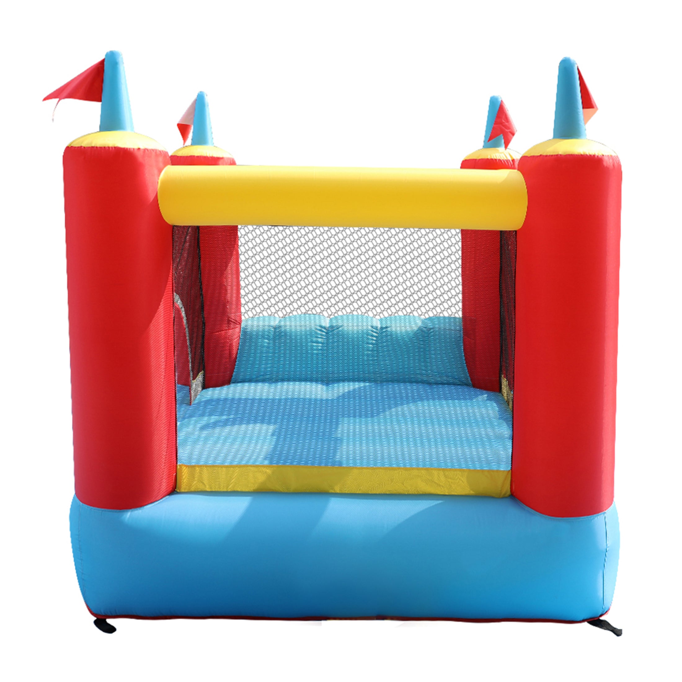 Dcenta Slide Bouncer with Slide Inflatable Jumper Bouncing House Jumping Castle Heavy Duty Backyard Kids Party Bouncer House