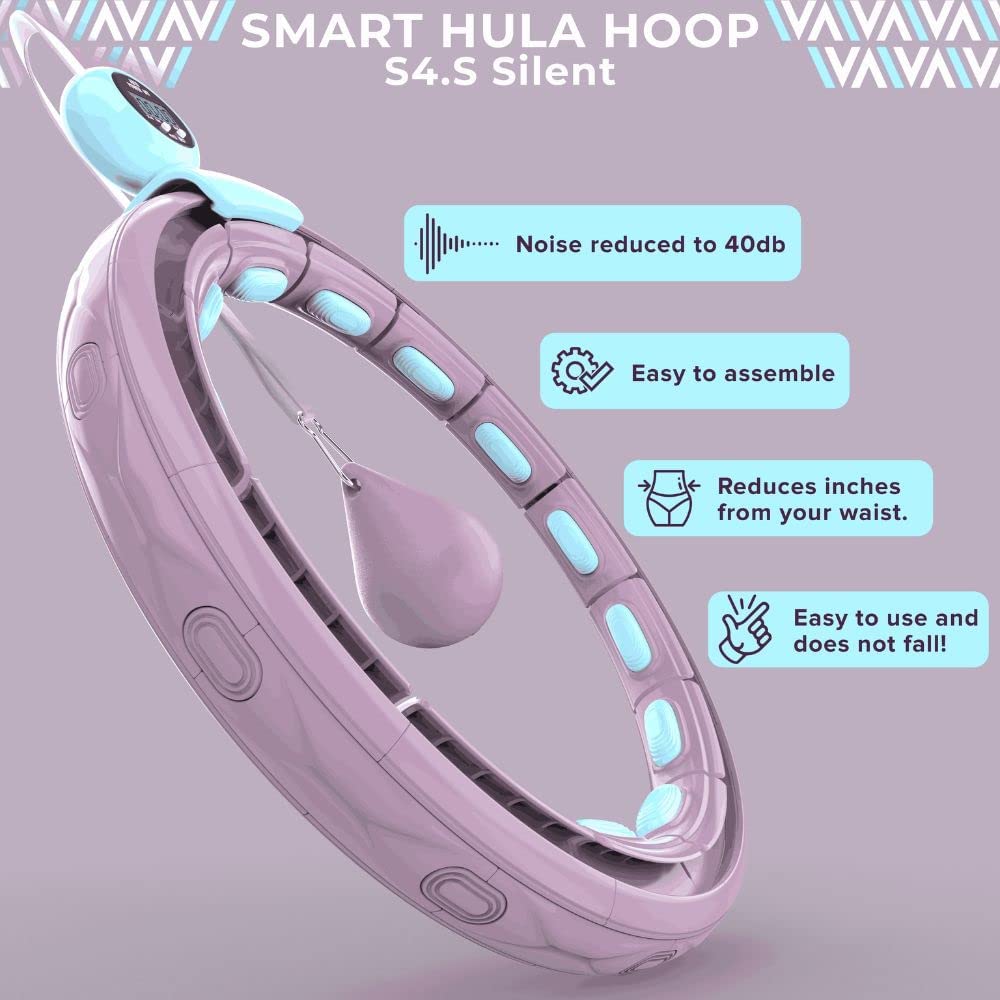 generic Infinity Hoop Smart Weighted Hula Hoop - Smart Hula Hoop Fit- Exercise Hoola Hoop Exercise Equipment- Adult Hula Hoops for Exercise- Hula Hoops for Women Weight Loss