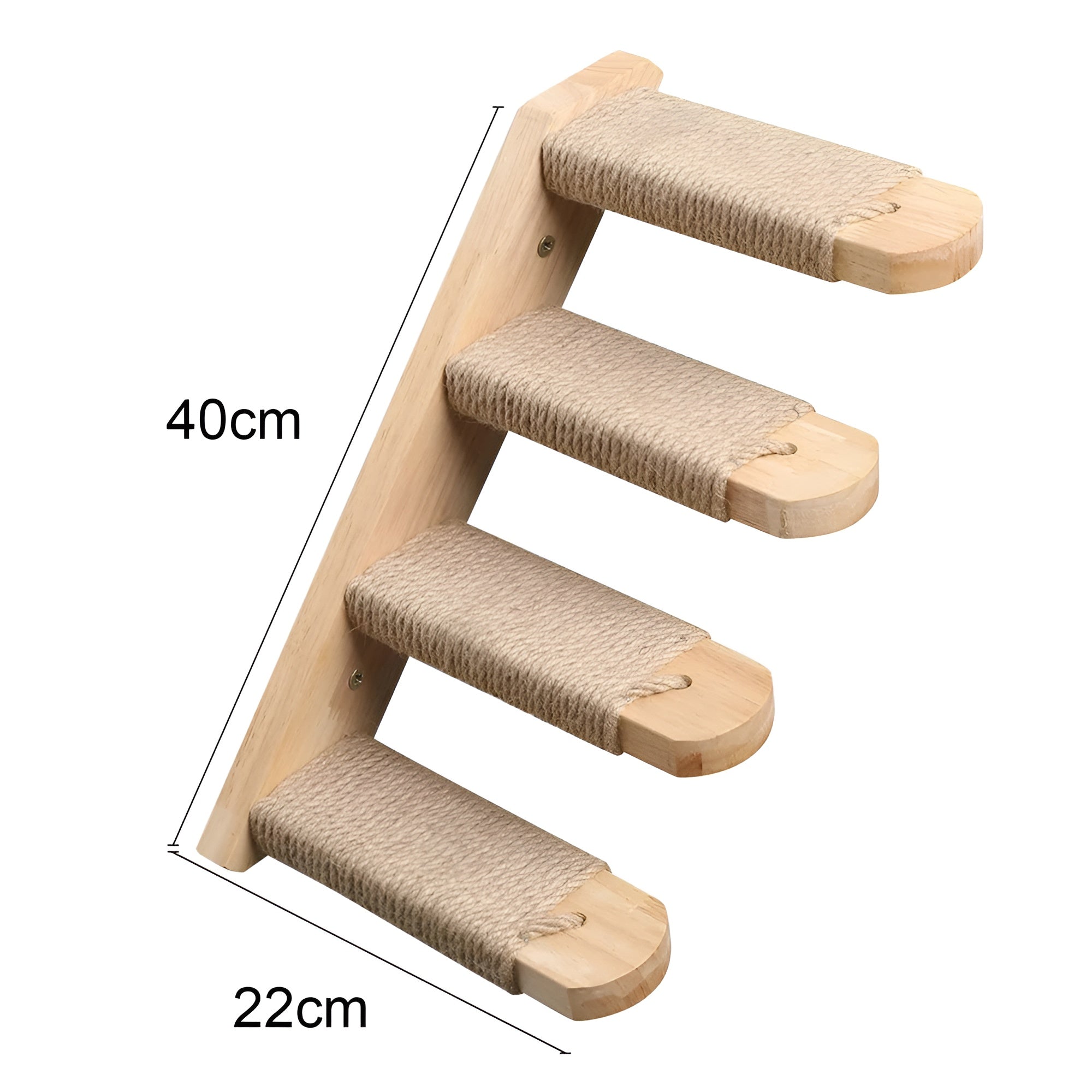 PurrMount Board | Wall-Mounted Cat Climbing Shelf with Scratching Post