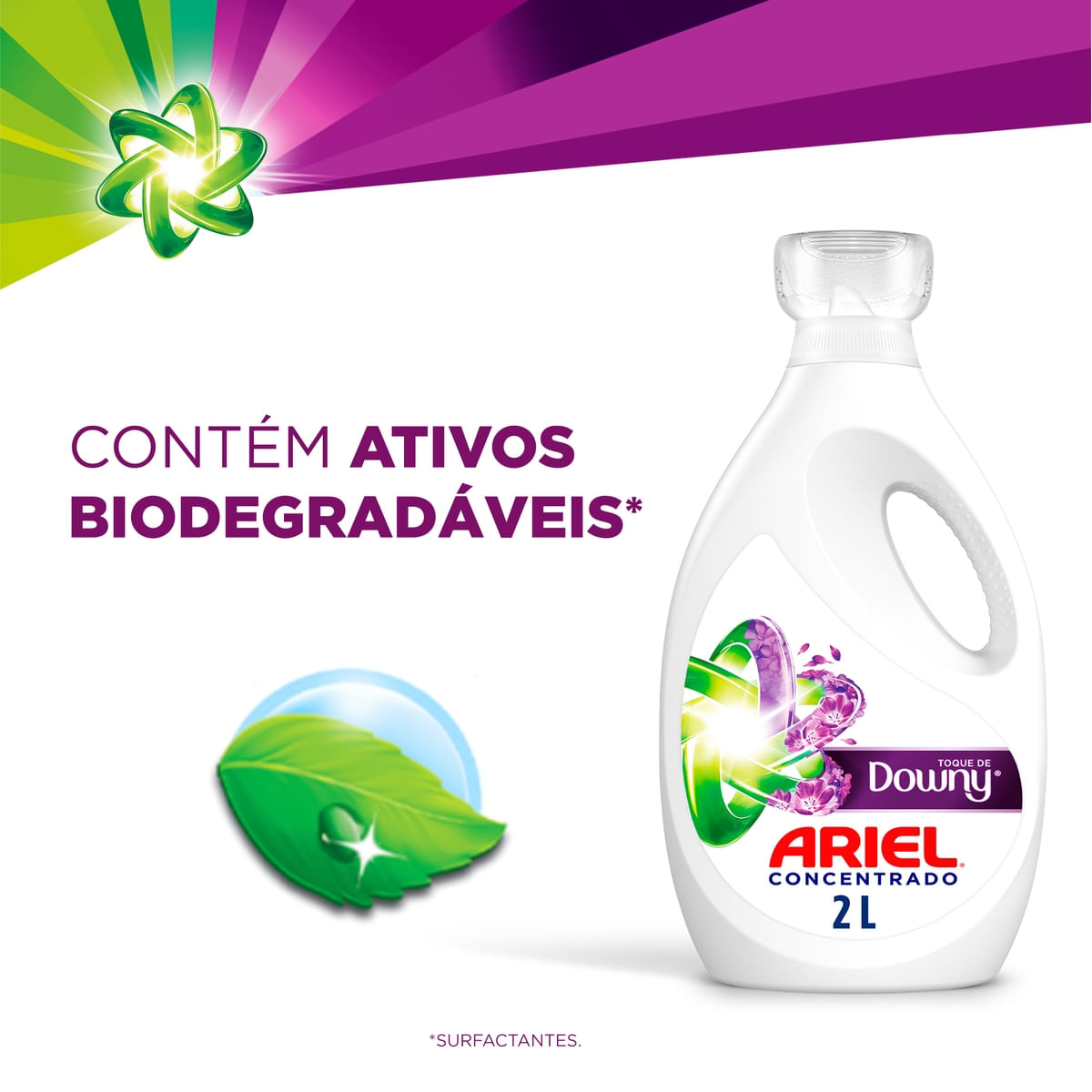 Sabao Liquido Concentrado Ariel Toque de Downy 2L