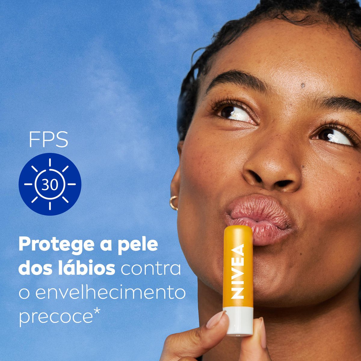 Protetor Solar Hidratante Labial Sun Protect FPS 30 NIVEA 4,8 g