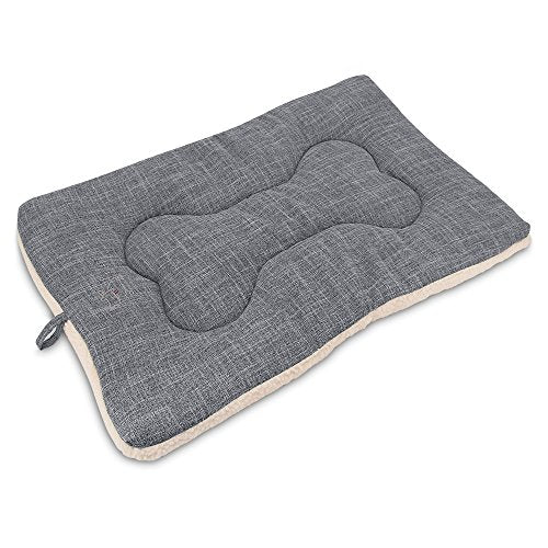 Best Pet Supplies MT865T-L Washable Dog Crate Mat - Gray， Large