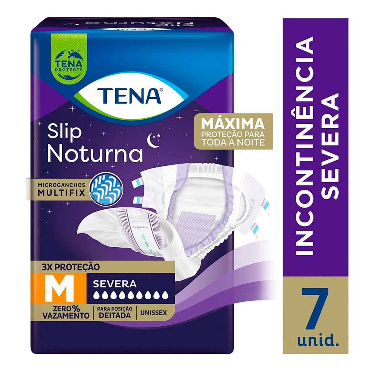 Fralda Geriatrica Noturna M Tena Slip 7 Unidades