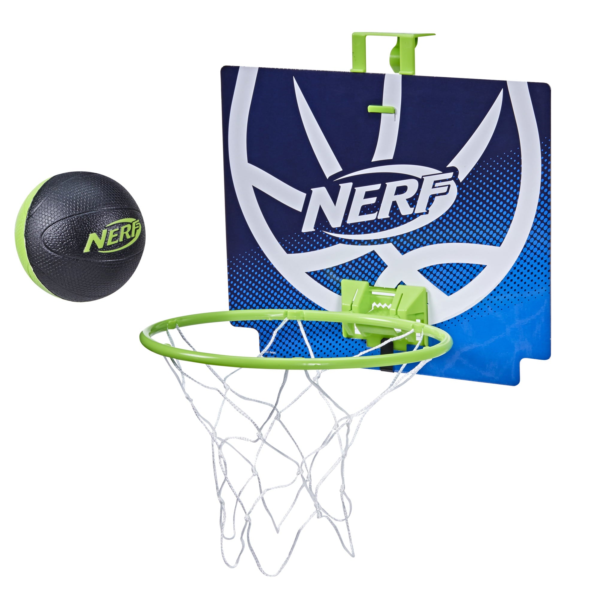 Nerf Nerfoop， The Classic Mini Foam Basketball and Hoop， Hooks On Doors