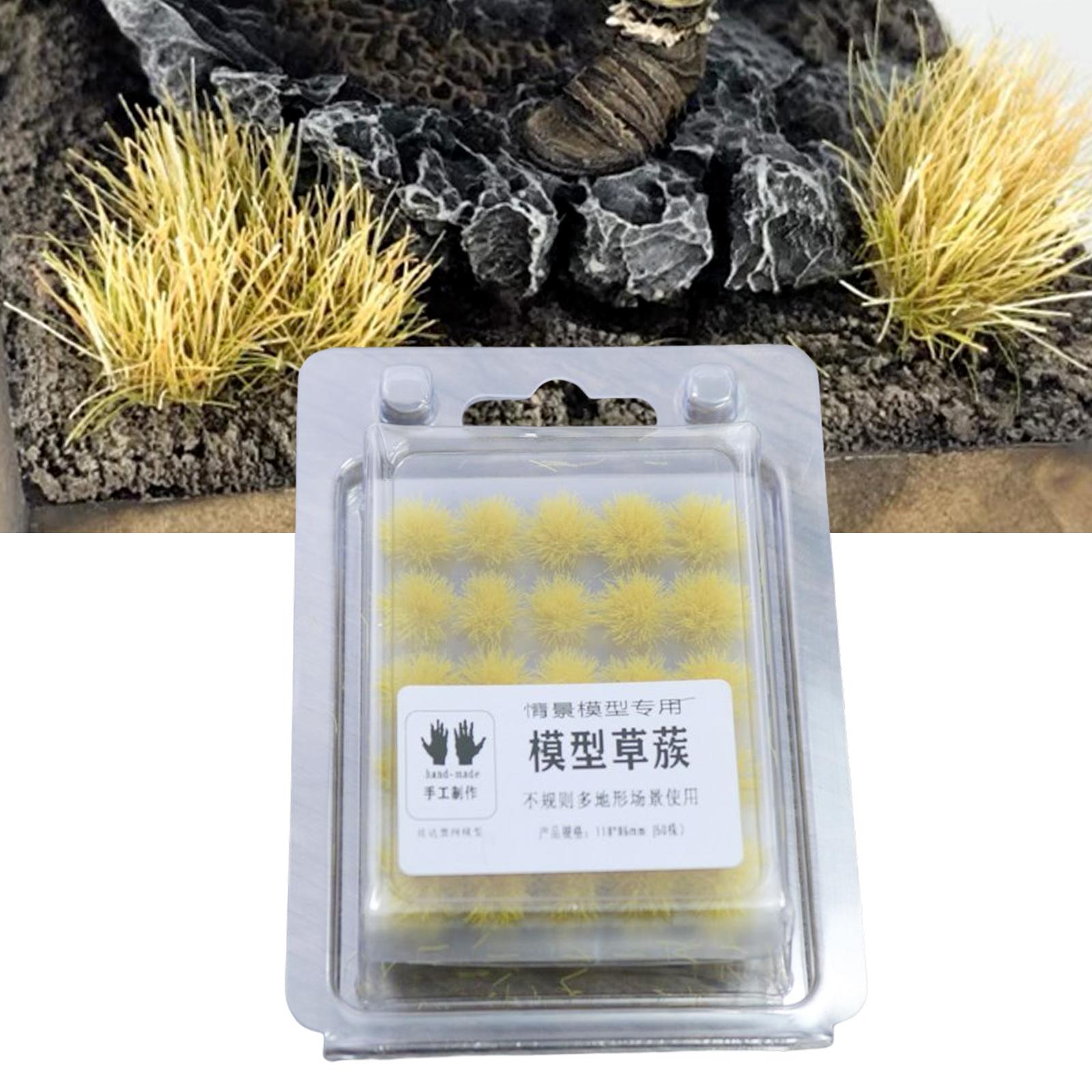 50Pcs Grass Bush Plant Scene Scene War Gaming Static Scenery Miniature D