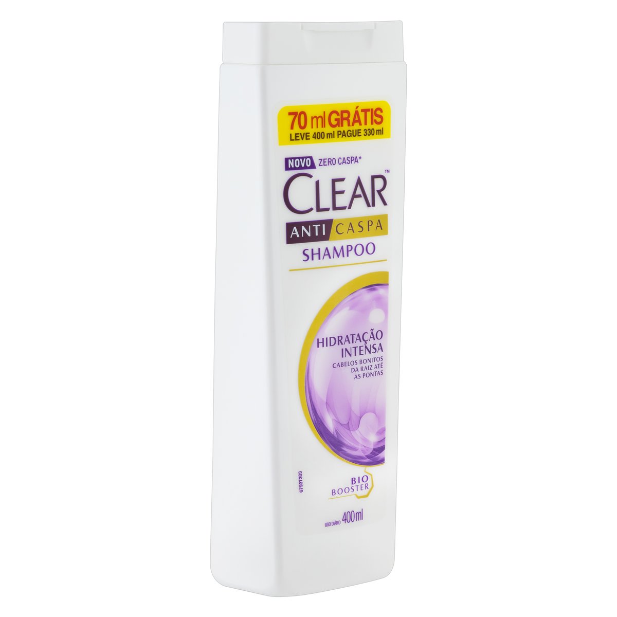 Shampoo Anticaspa Clear Hidratacao Intensa Frasco Leve 400ml Pague 330 ml